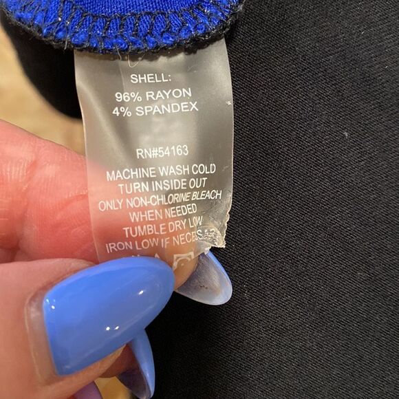 Calvin Klein sleeveless colorblock tulip asymmetrical hem maxi dress size 6 - Picture 6 of 8